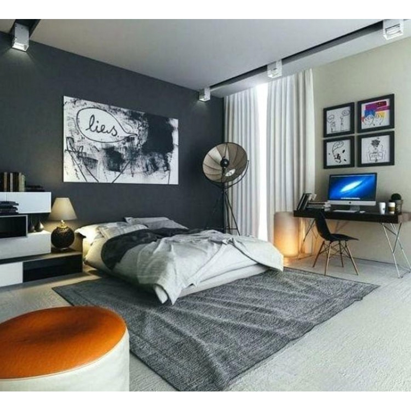[Hot] 37+ Mẫu trang trí phòng ngủ nam đơn giản mạnh mẽ nam tính