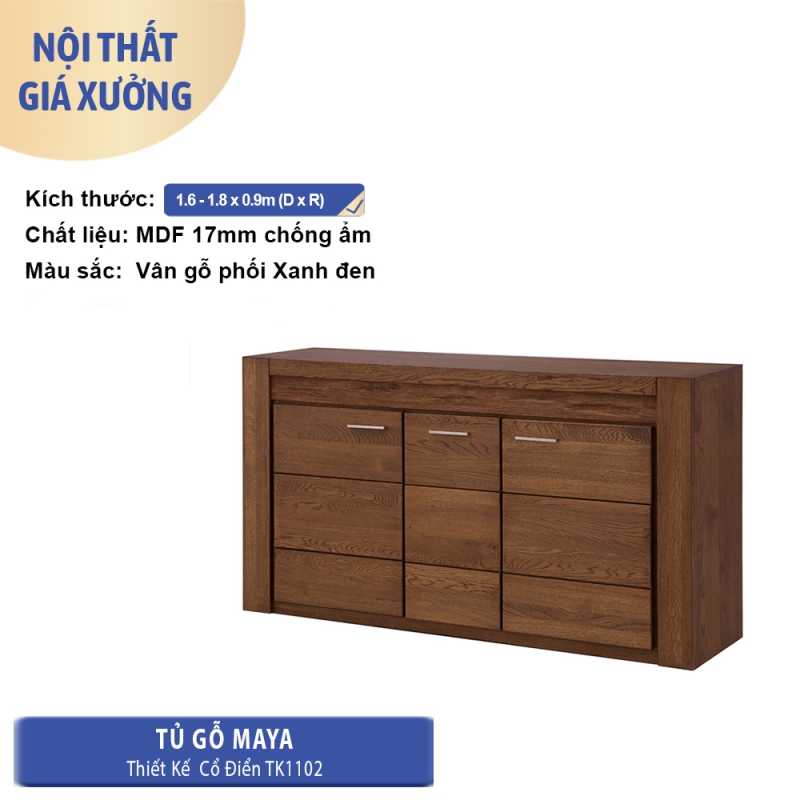 Combo Nội Thất Phòng Khách 6 Món MAYA Cổ Điển CPK013