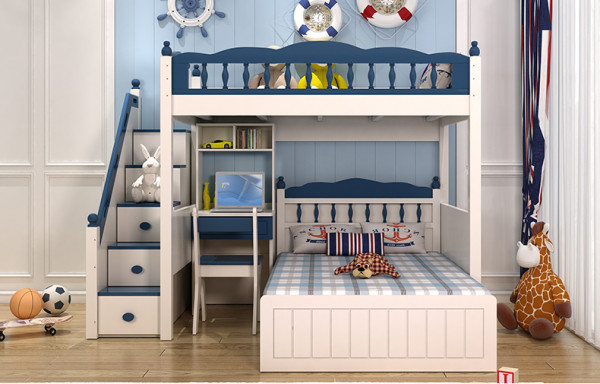  Sử dụng giường tầng trẻ em để tiết kiệm diện tích trong phòng
