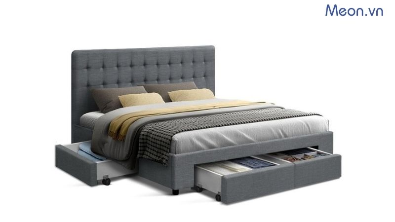 Giường ngủ có ngăn kéo thiết kế hiện đại