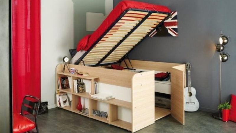 Giường ngủ thông minh tích hợp phòng chứa đồ